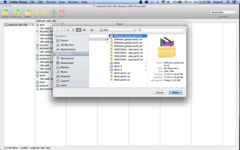 how to uncompress rar files on mac