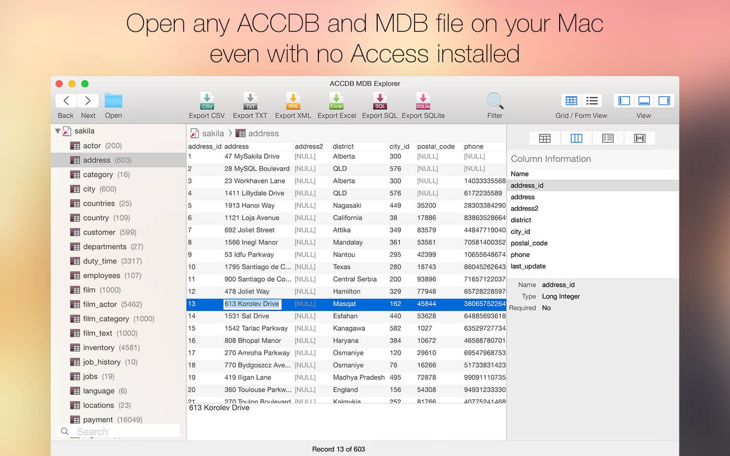 Открыть файл access. ACCDB. ACCDB Тип файла. ACCDB В MDB. Расширения *.MDB или *.ACCDB.