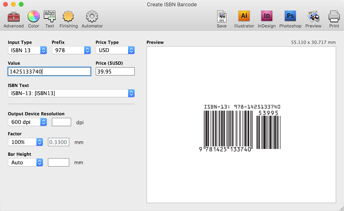 Barcode producer free