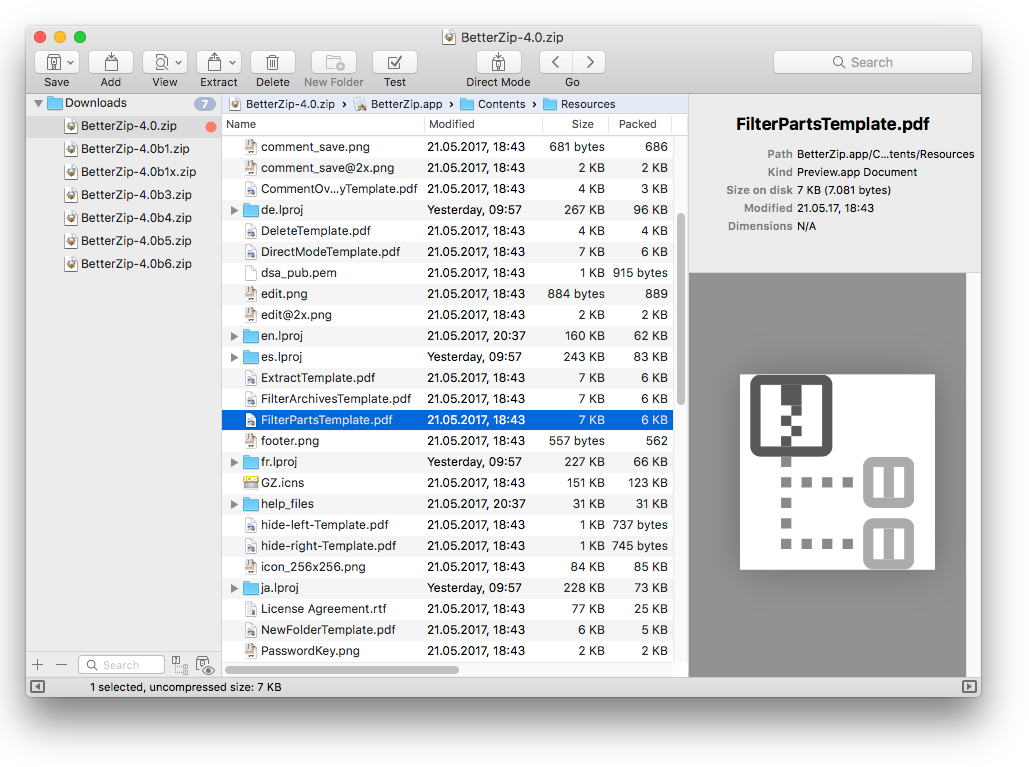 Download Betterzip 4 1 Mac
