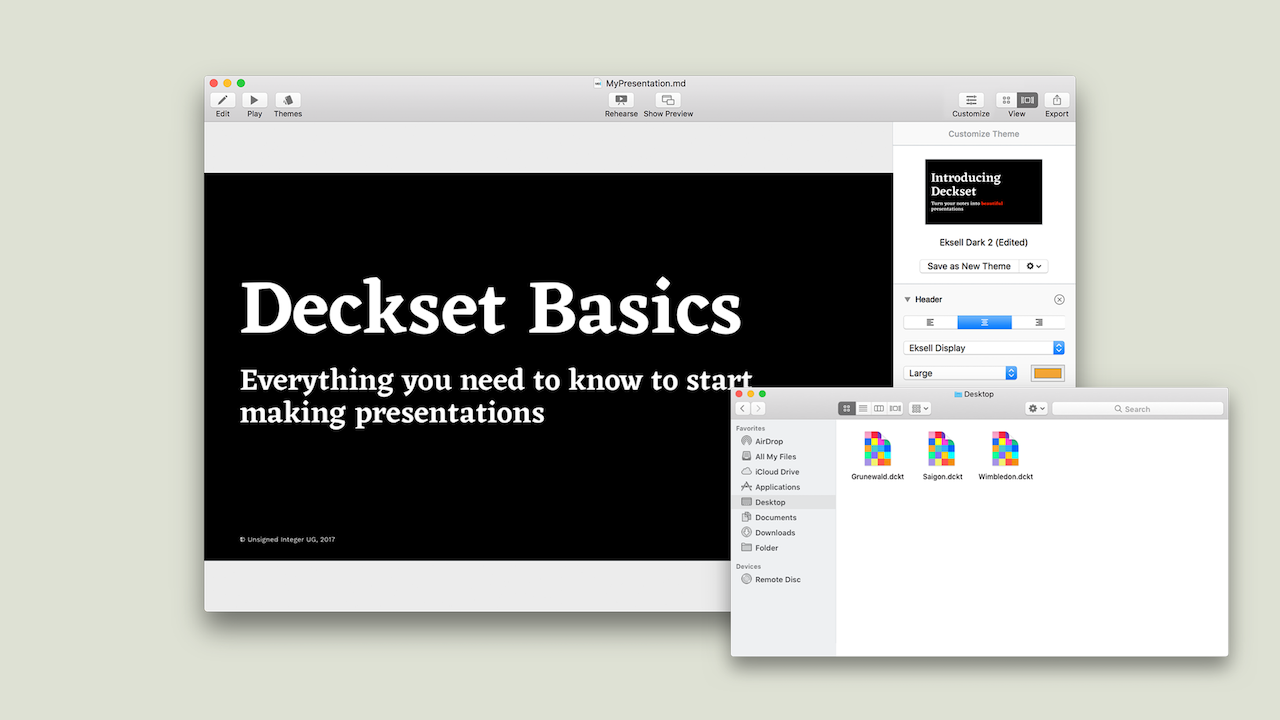 Deck set 2 0 3 – simple presentation creator free