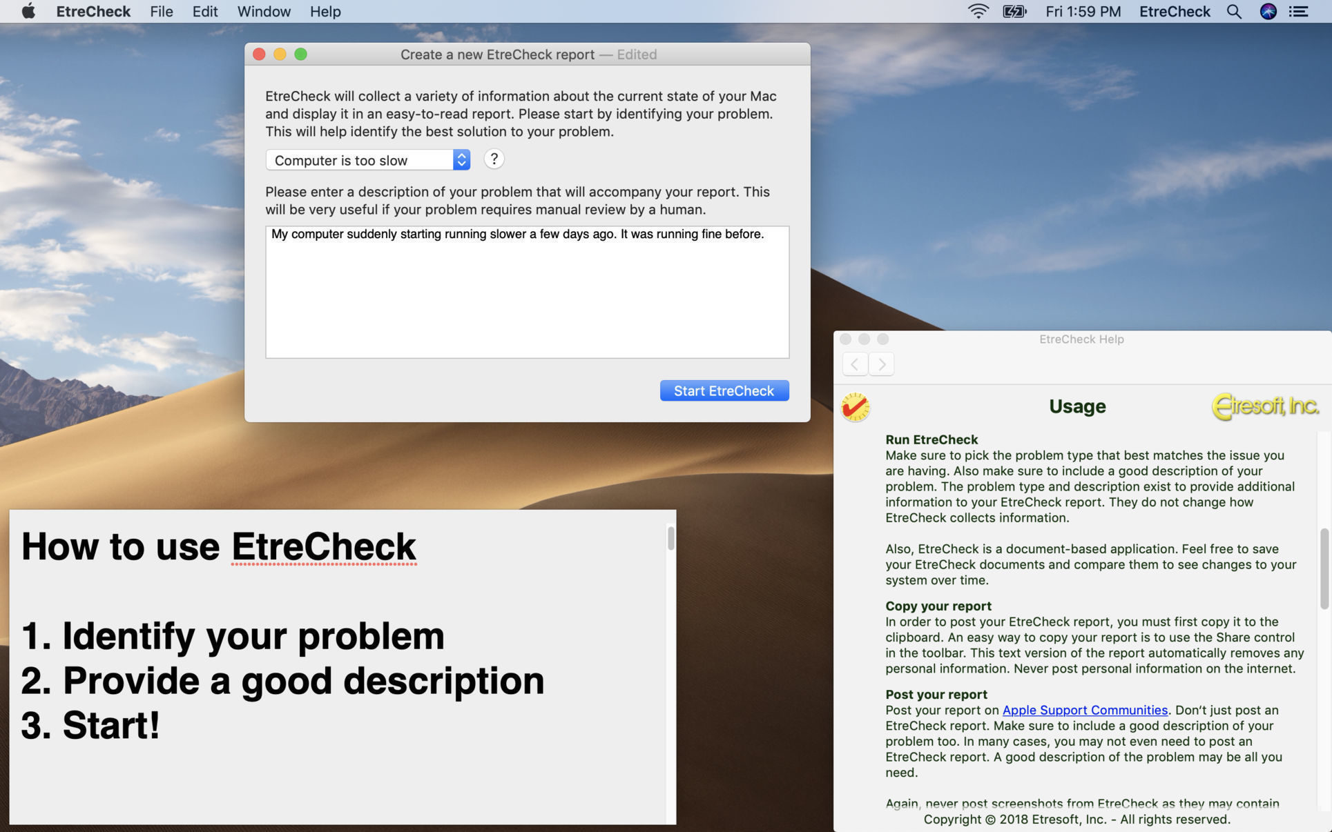 etrecheck pro free or power user reviews