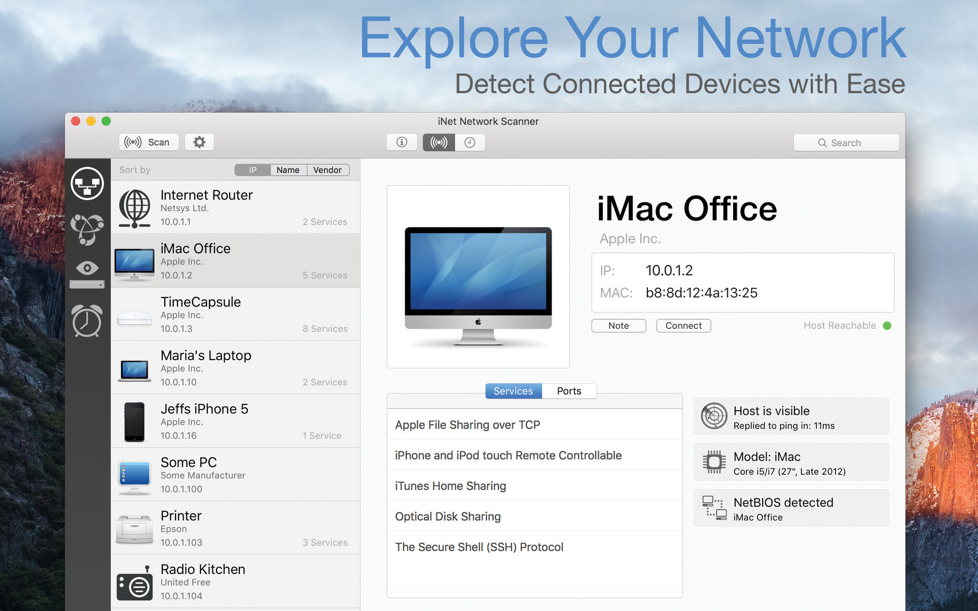 iNet Network Scanner download the last version for apple