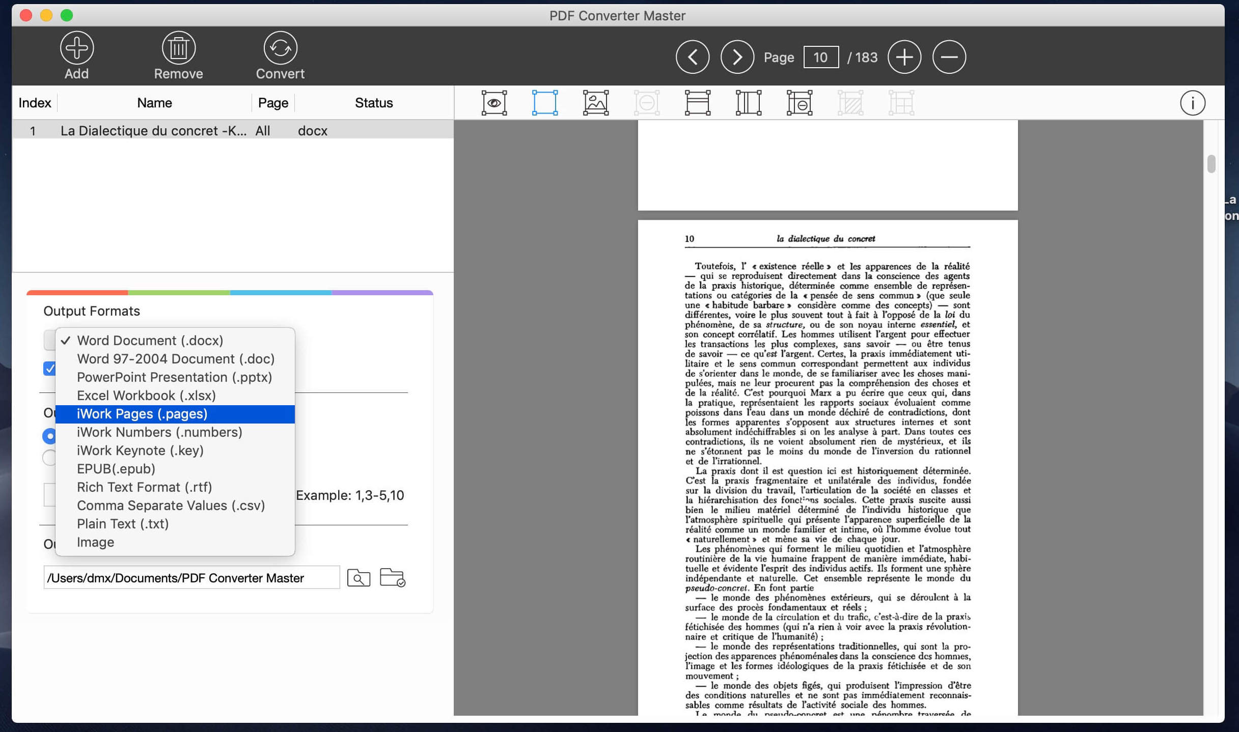 convert keynote to pdf with video