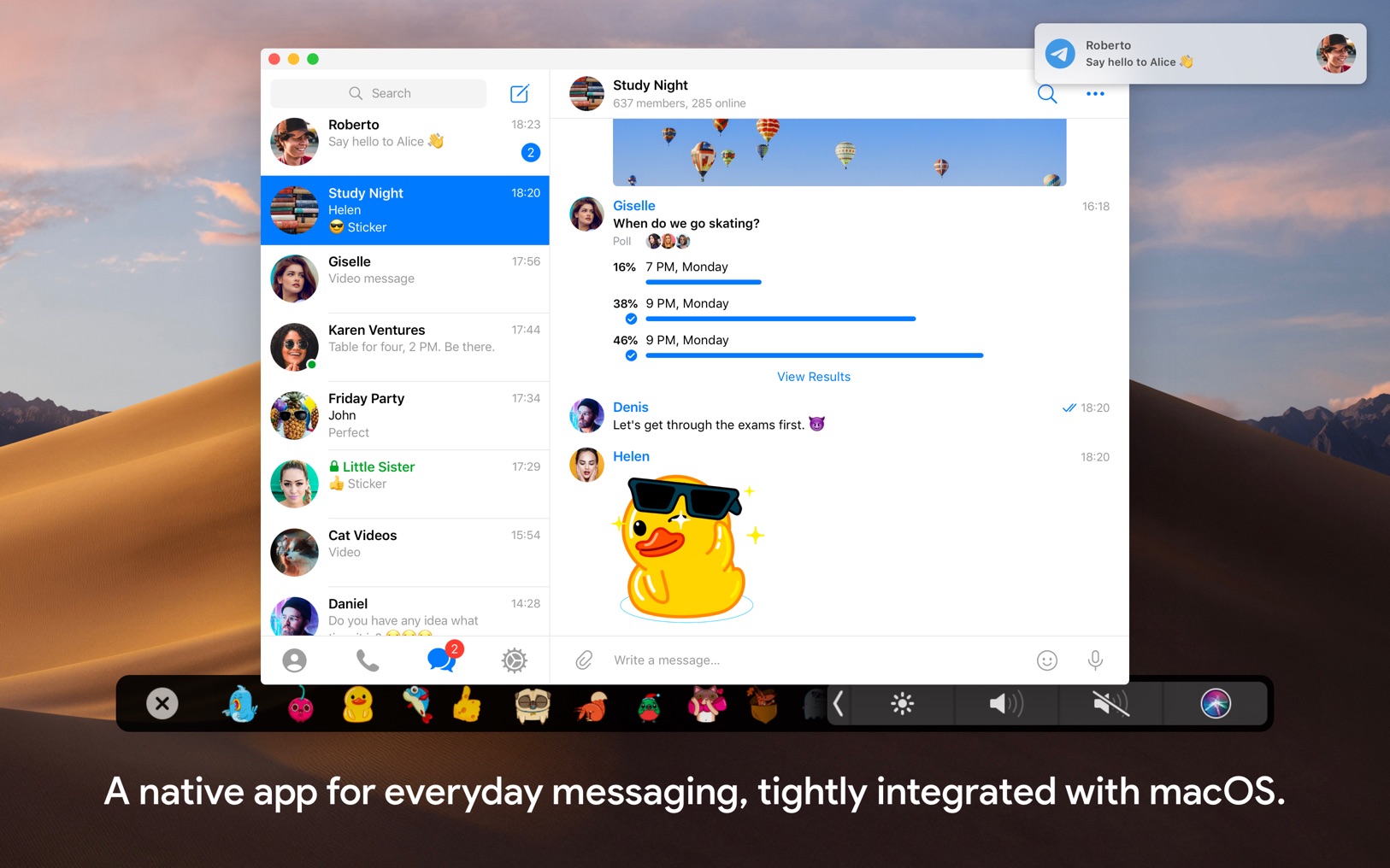 Telegram 2 20 – messenger based on the mtproto protocols