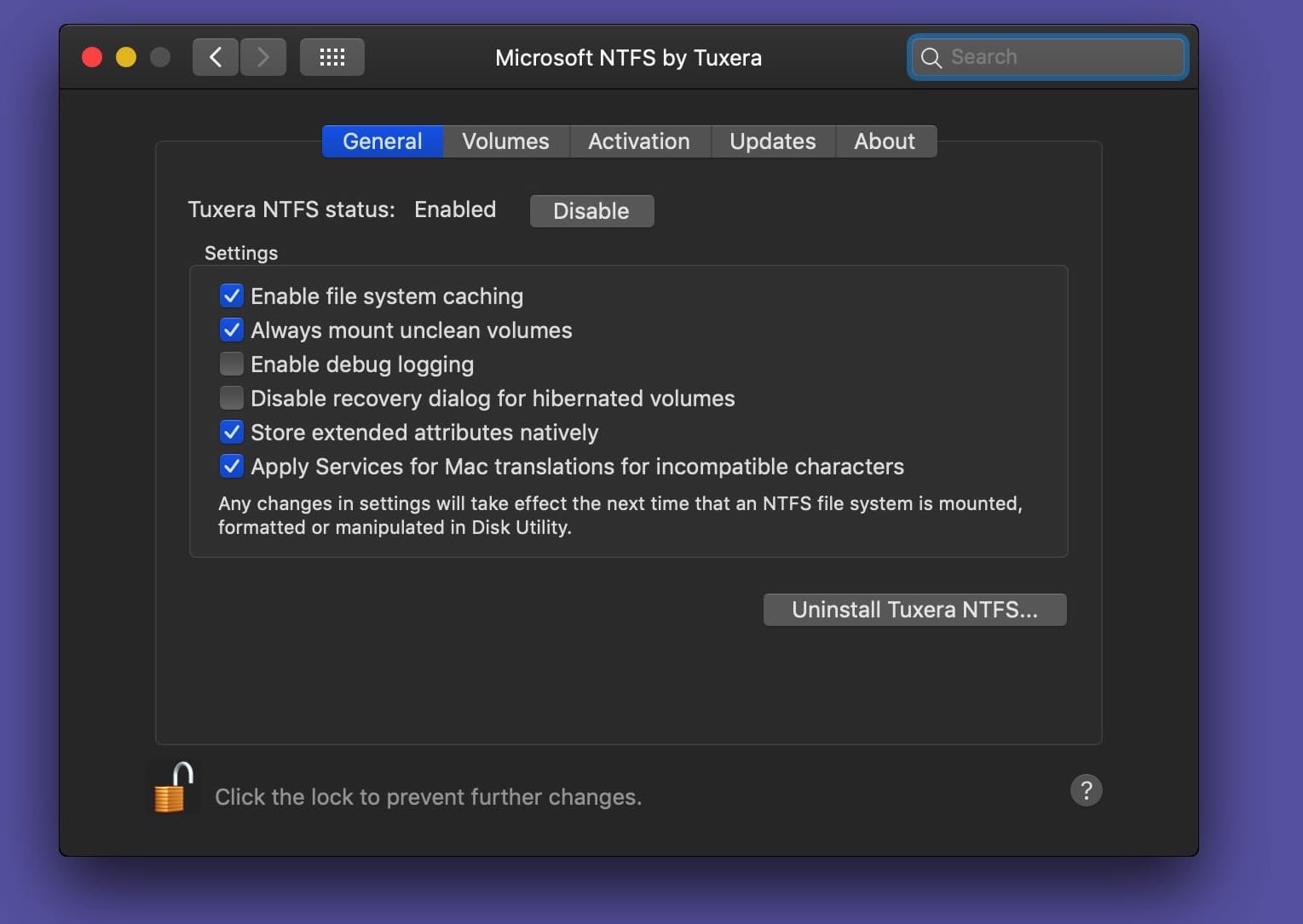 tuxera ntfs could not mount
