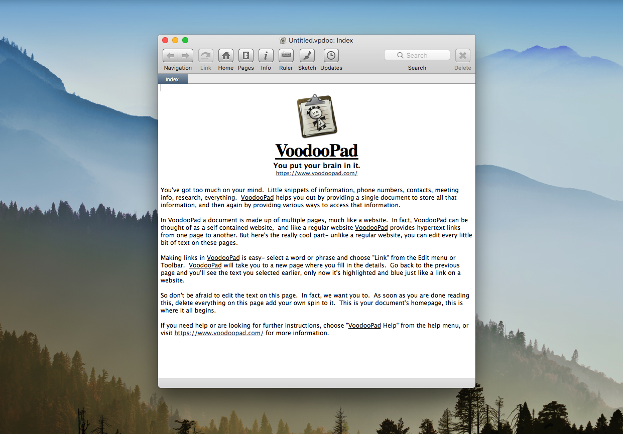 Voodoopad 5 2 1 – Notepad With Many Advanced Features