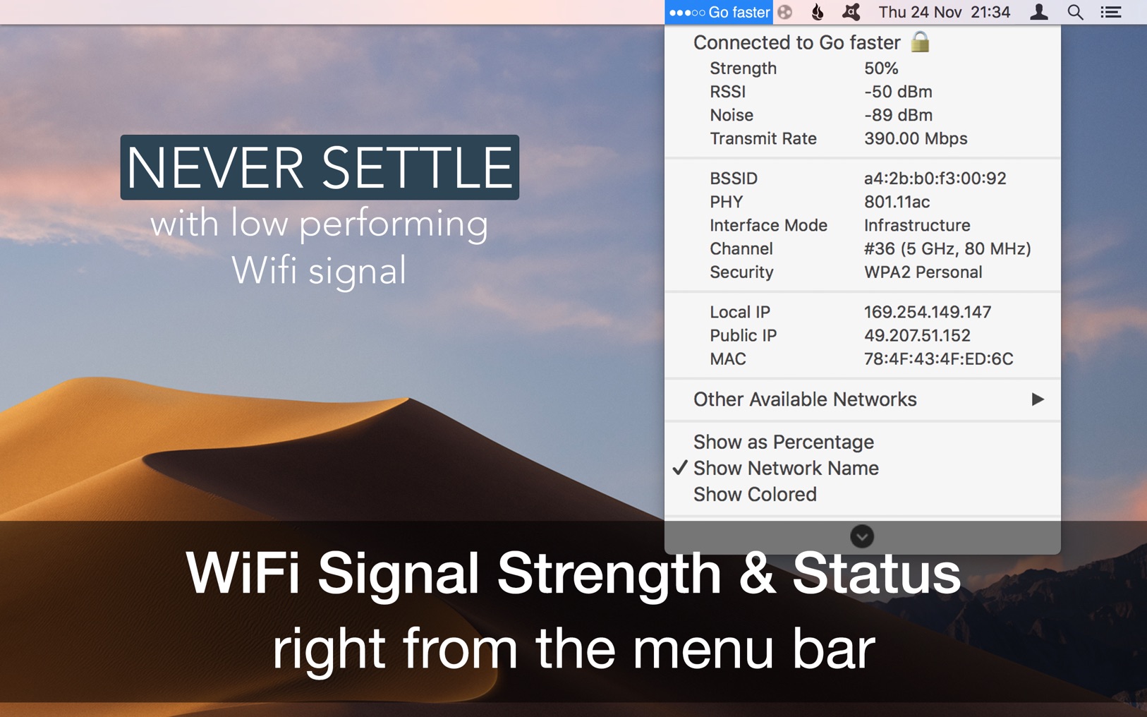 wifi signal strength app for mac